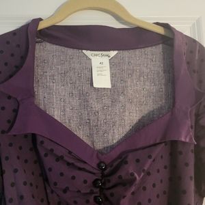 Chic star purple vamp collar